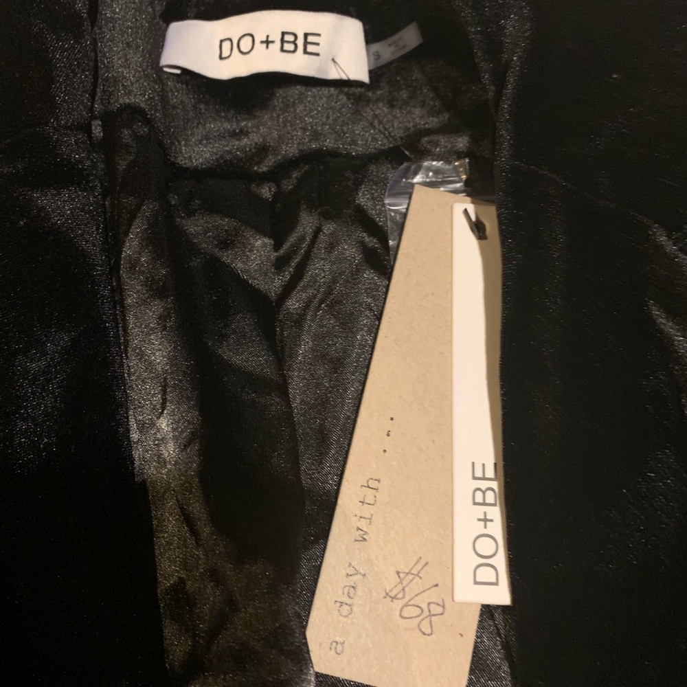 Do+Be black velvet jacket.